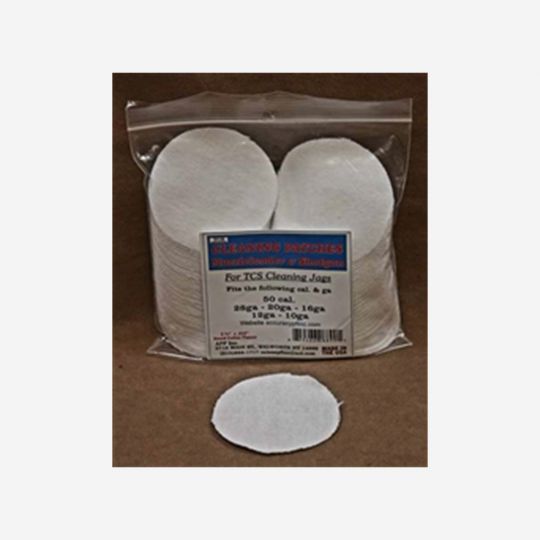 TCS Cleaning Patches 50 Caliber Muzzleloader- 12 Gauge