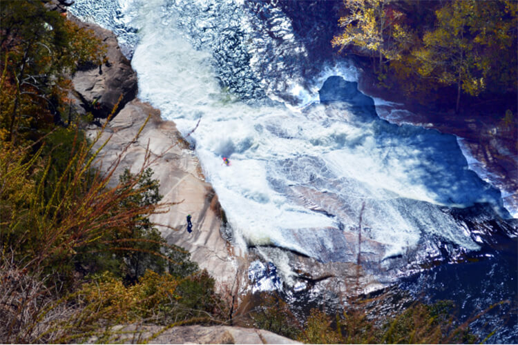 The Sliding Rock Trail at Tallulah Gorge State Park will even have thrill-seekers hearts pumping.    Alexa Lampasona